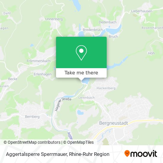 Aggertalsperre Sperrmauer map
