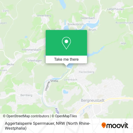 Карта Aggertalsperre Sperrmauer