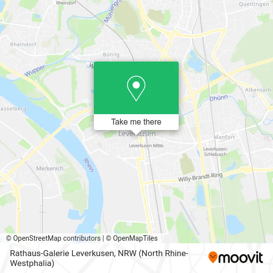 Rathaus-Galerie Leverkusen map