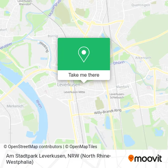 Карта Am Stadtpark Leverkusen