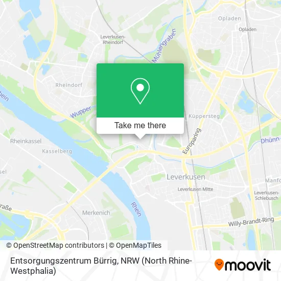 Карта Entsorgungszentrum Bürrig