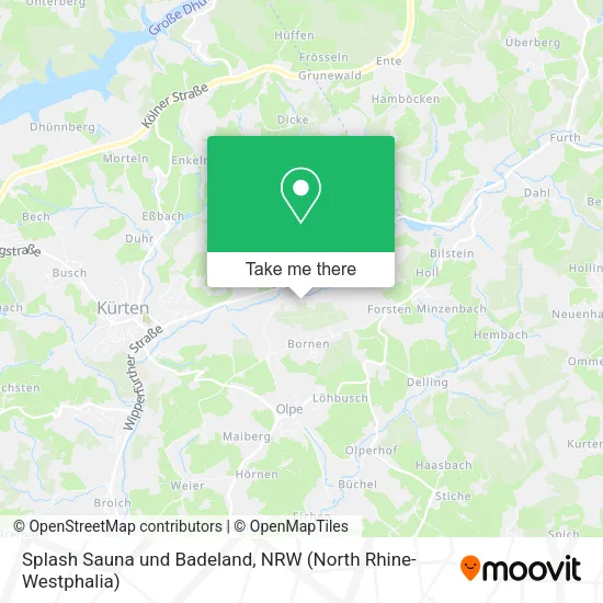 Карта Splash Sauna und Badeland