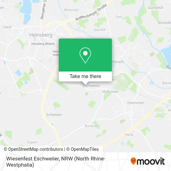 Wiesenfest Eschweiler map