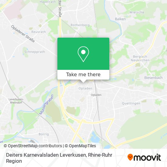 Deiters Karnevalsladen Leverkusen map