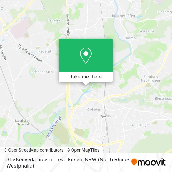 Карта Straßenverkehrsamt Leverkusen