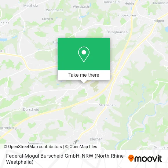 Карта Federal-Mogul Burscheid GmbH