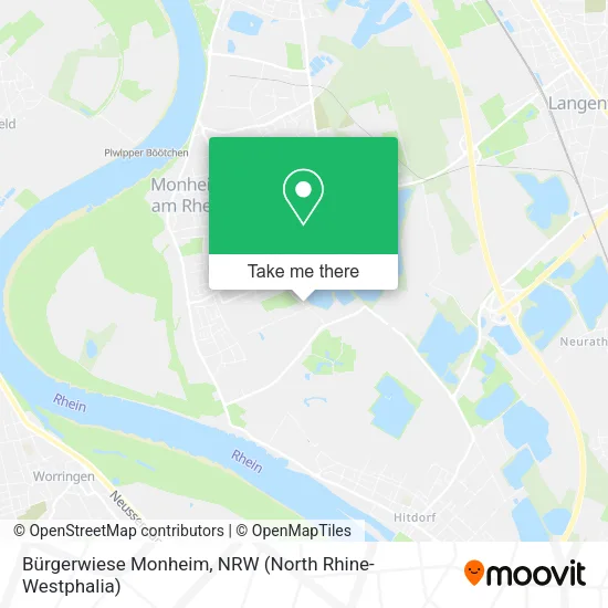 Карта Bürgerwiese Monheim