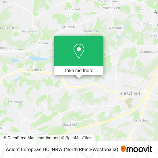 Карта Adient European HQ