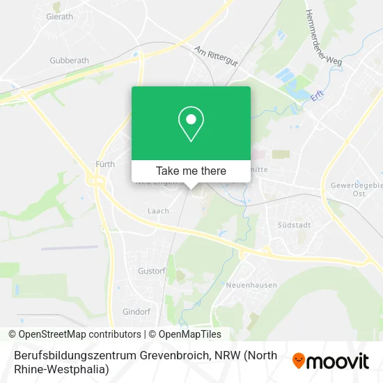 Berufsbildungszentrum Grevenbroich map