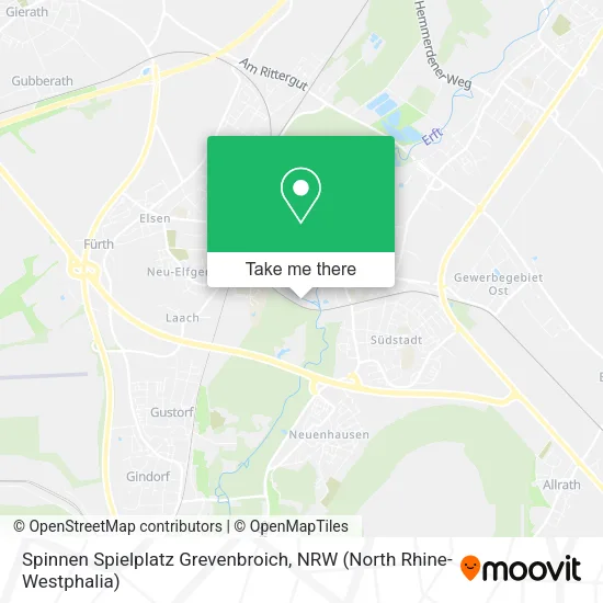 Карта Spinnen Spielplatz Grevenbroich