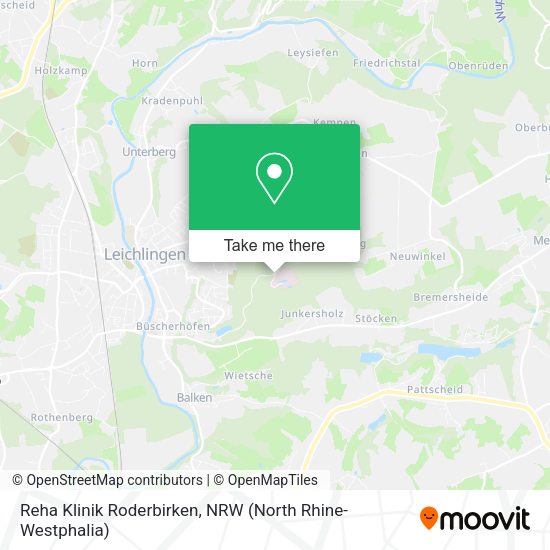 Карта Reha Klinik Roderbirken