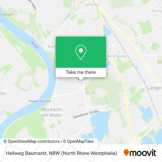 Hellweg Baumarkt map