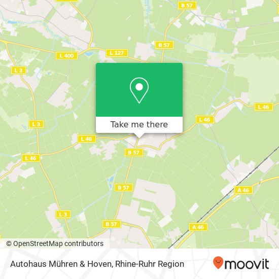 Autohaus Mühren & Hoven map