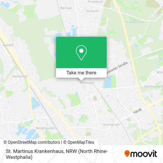 St. Martinus Krankenhaus map