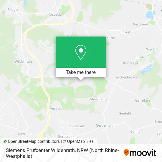 Siemens Prüfcenter Wildenrath map