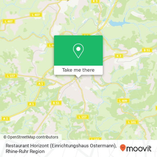 Карта Restaurant Horizont (Einrichtungshaus Ostermann)