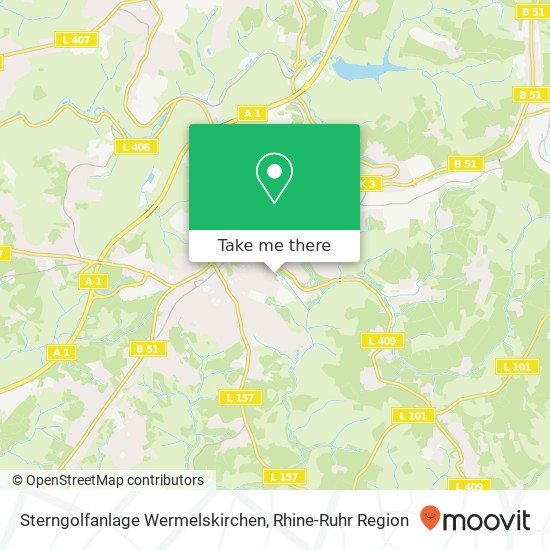 Sterngolfanlage Wermelskirchen map