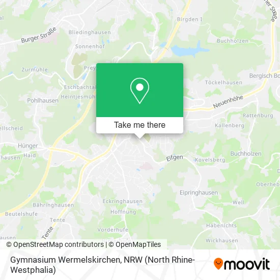 Карта Gymnasium Wermelskirchen