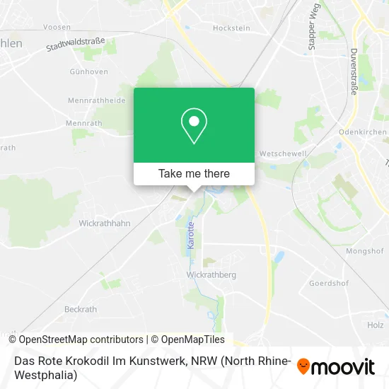 Карта Das Rote Krokodil Im Kunstwerk