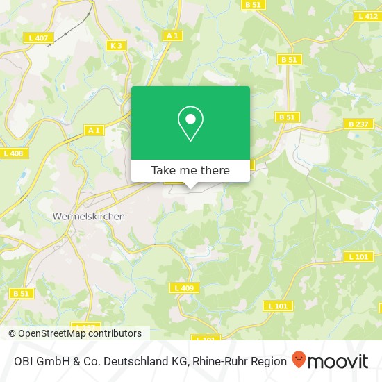 OBI GmbH & Co. Deutschland KG map