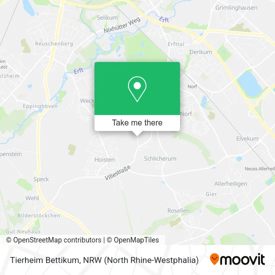 Карта Tierheim Bettikum