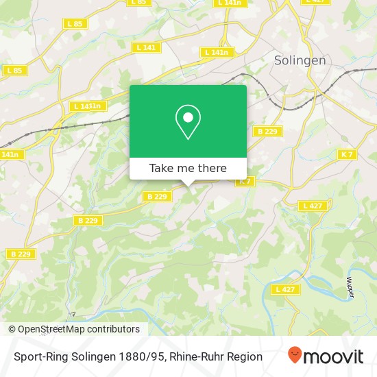 Sport-Ring  Solingen 1880/95 map