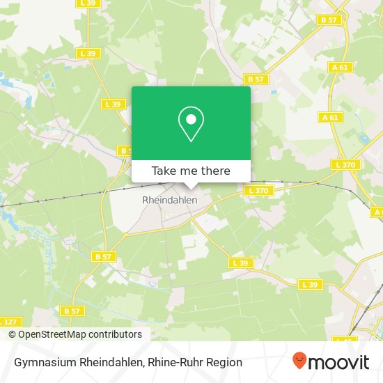 Gymnasium Rheindahlen map