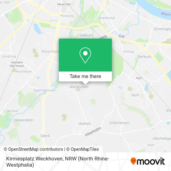 Карта Kirmesplatz Weckhoven