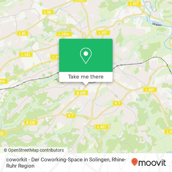 coworkit - Der Coworking-Space in Solingen map