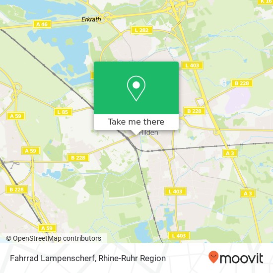 Fahrrad Lampenscherf map