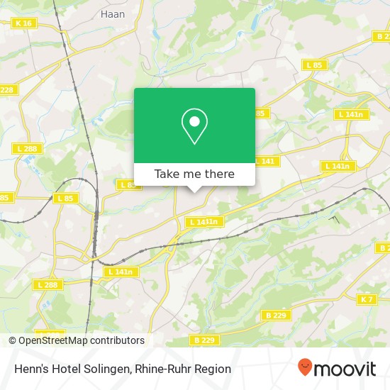 Henn's Hotel Solingen map