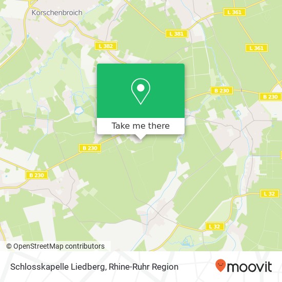 Schlosskapelle Liedberg map