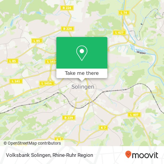 Карта Volksbank Solingen