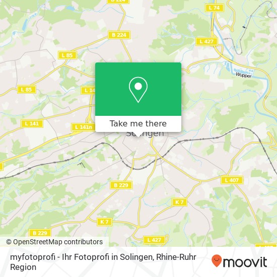 Карта myfotoprofi - Ihr Fotoprofi in Solingen