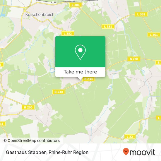 Gasthaus Stappen map