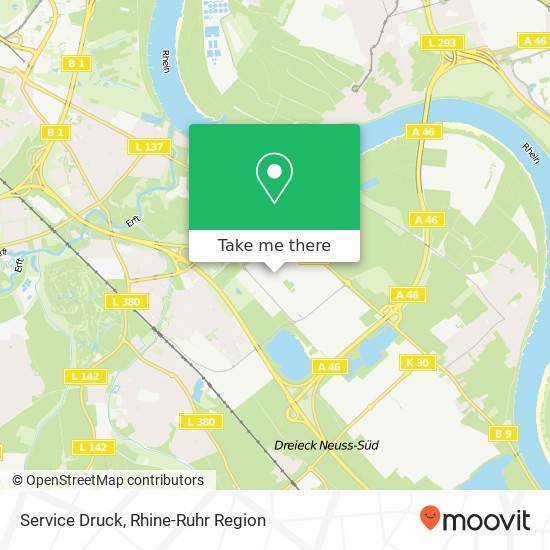 Service Druck map