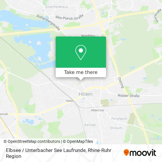 Карта Elbsee / Unterbacher See Laufrunde