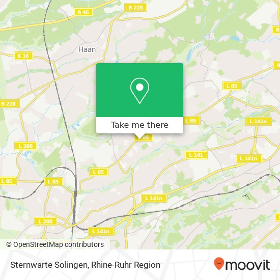 Sternwarte Solingen map