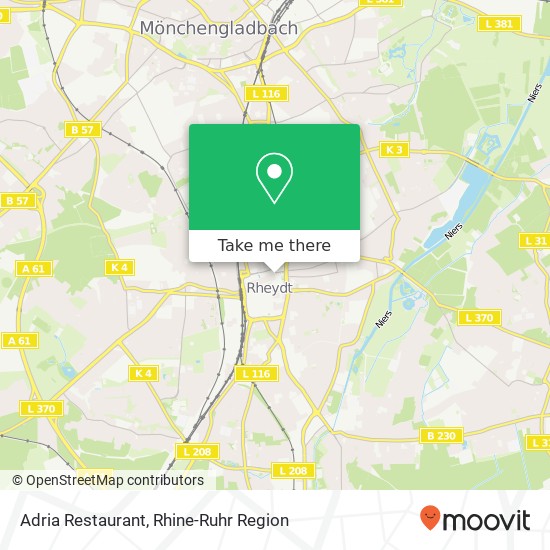 Adria Restaurant map