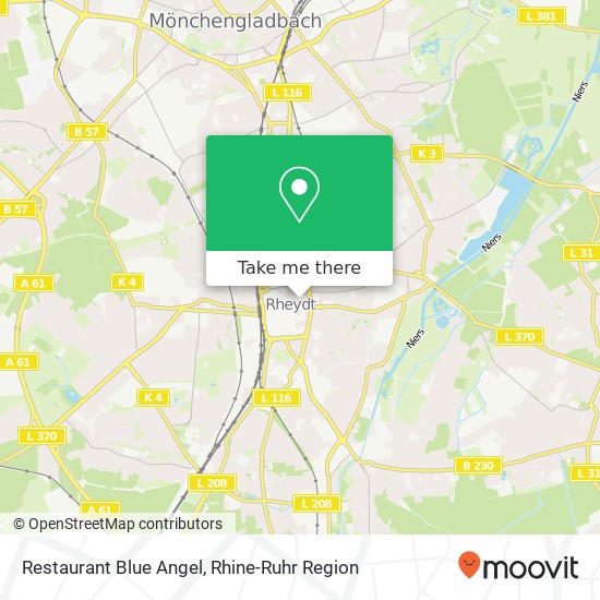 Restaurant Blue Angel map