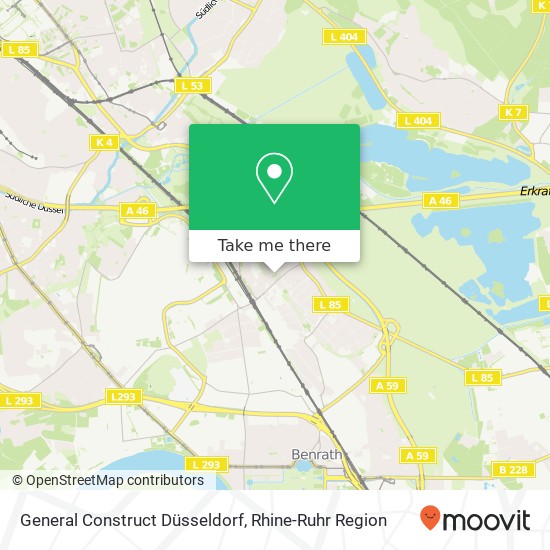 General Construct Düsseldorf map