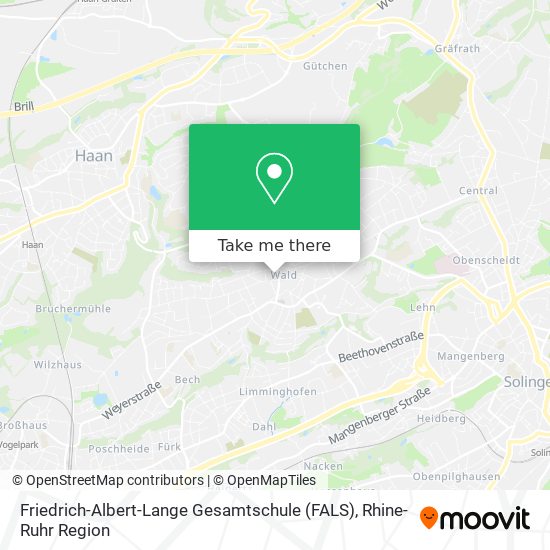 Карта Friedrich-Albert-Lange Gesamtschule (FALS)