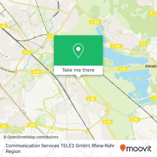 Communication Services TELE2 GmbH map