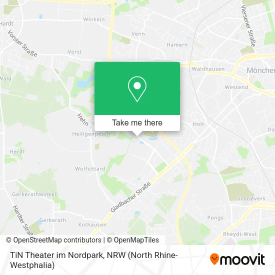 Карта TiN Theater im Nordpark