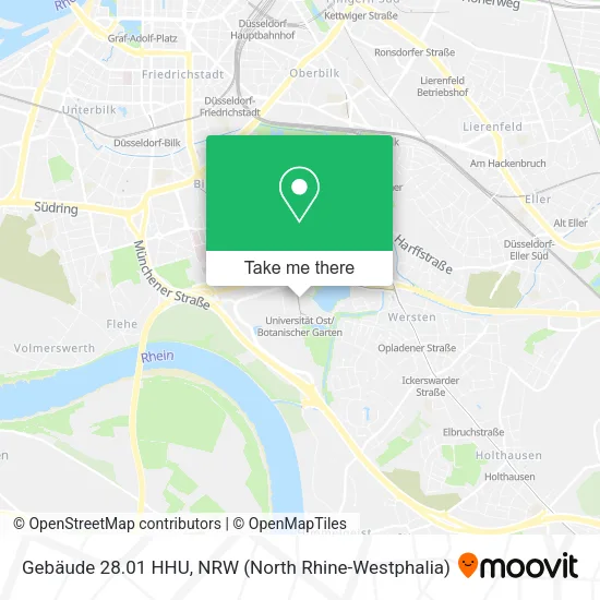 Карта Gebäude 28.01 HHU