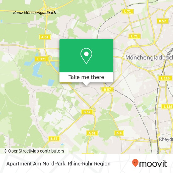 Apartment Am NordPark map