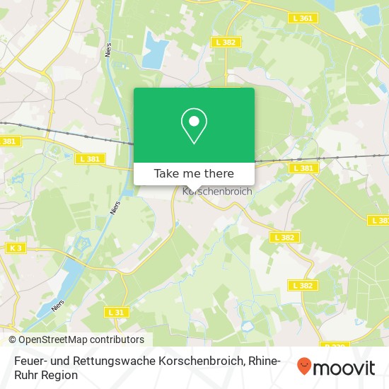 Feuer- und Rettungswache Korschenbroich map