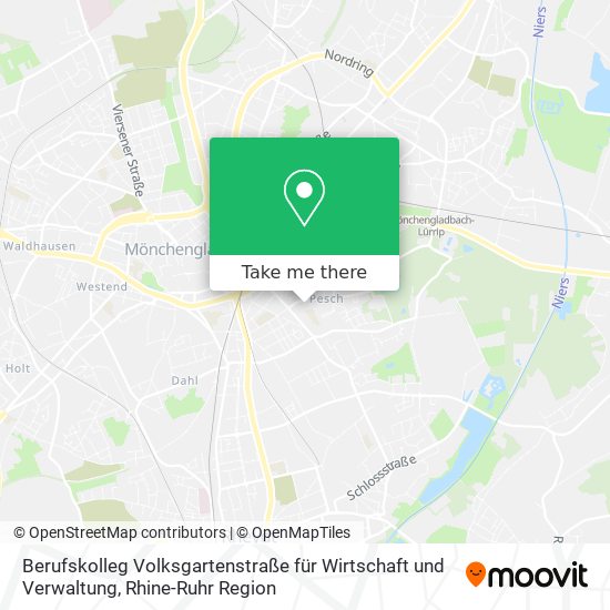 Berufskolleg Volksgartenstraße für Wirtschaft und Verwaltung map