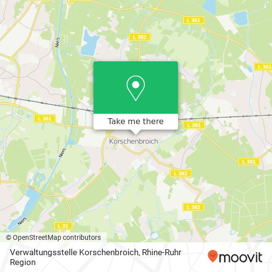 Verwaltungsstelle Korschenbroich map