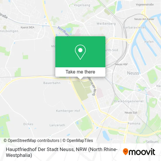 Карта Hauptfriedhof Der Stadt Neuss